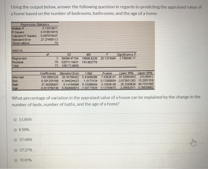  Using the output below, answer the following question in regards to