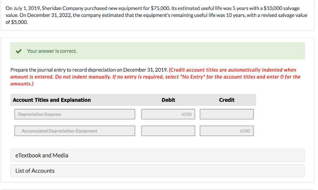 Your answer is correct. Prepare the journal entry to record depreciation