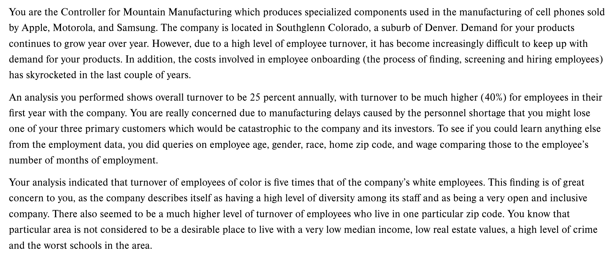 What would you do if asked to implement this policy (refer to