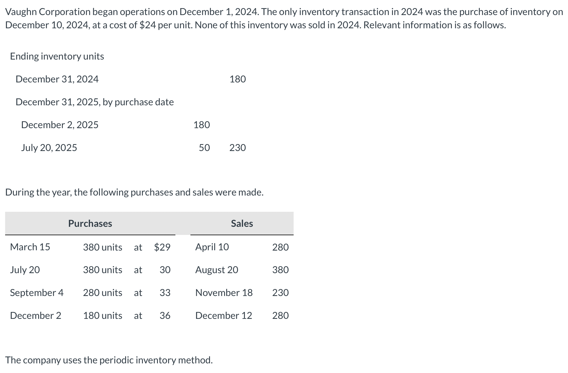  Determine ending inventory under (1) specific identification, (2) FIFO, (3) LIFO,