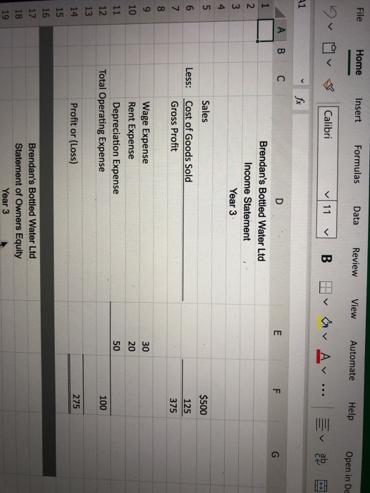  File Home Insert Formulas Data Review View Automate Help Open in