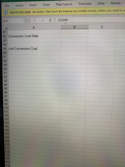 View Enable Editing B15 X 222000 B D H 1 See Lean