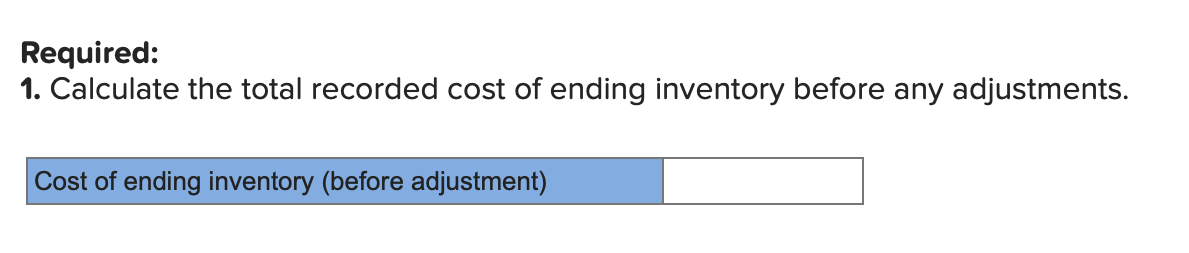 and net realizable value (LO6-6) [The following information applies to the questions