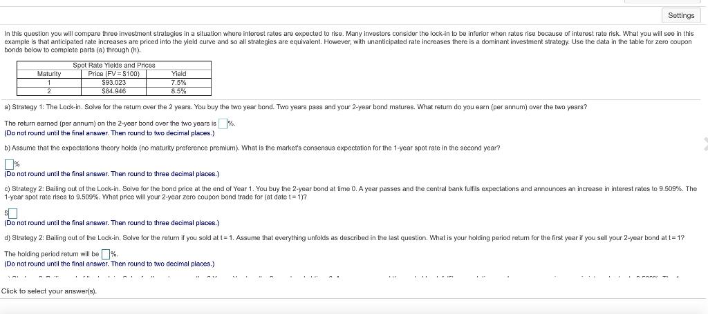 Please write part efgh. Part abcd answers are 8.500%, 9.509%, $91.316, and