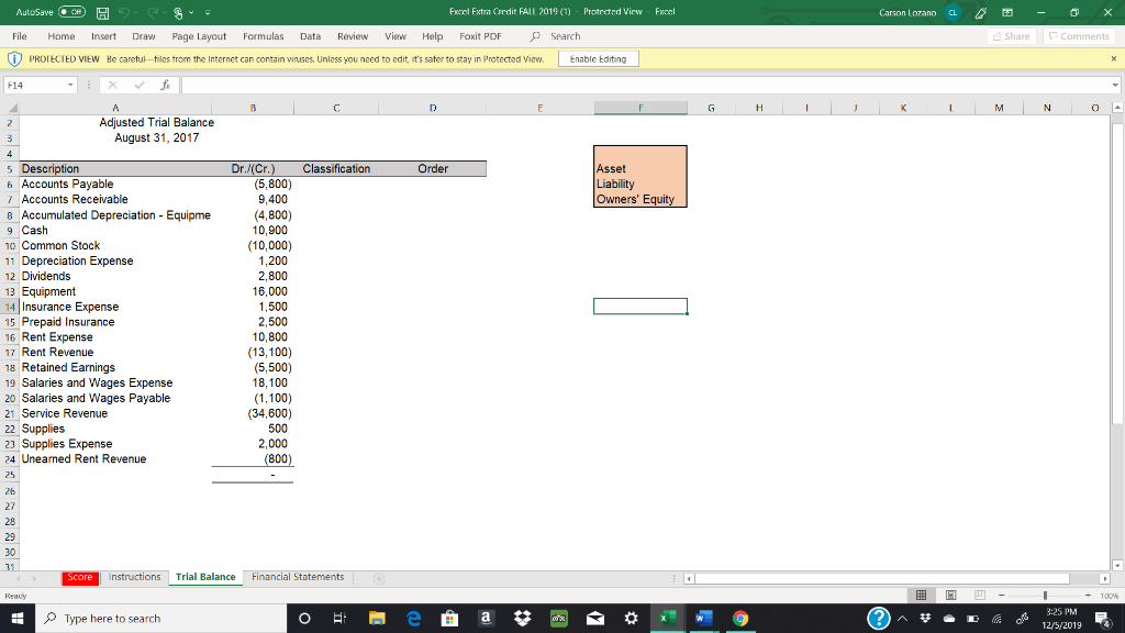 (1) - Protected View - Excel File Home Insert DrawPage Layout Formulas