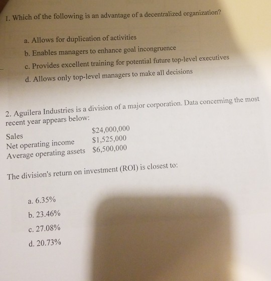 I dont understand 1 and 2 please help 1. Which of