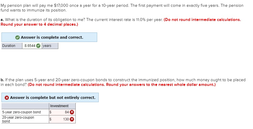 Please answer the B part. Working is not required. Thanks My pension