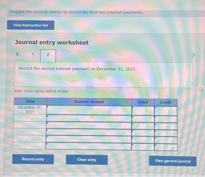 market rate is 7.0% on the issue date. Required: 1. Compute the