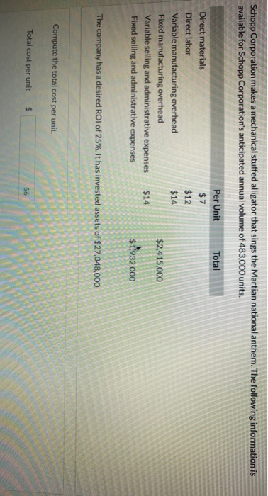  pls find the: Markup percentage using total cost per unit =