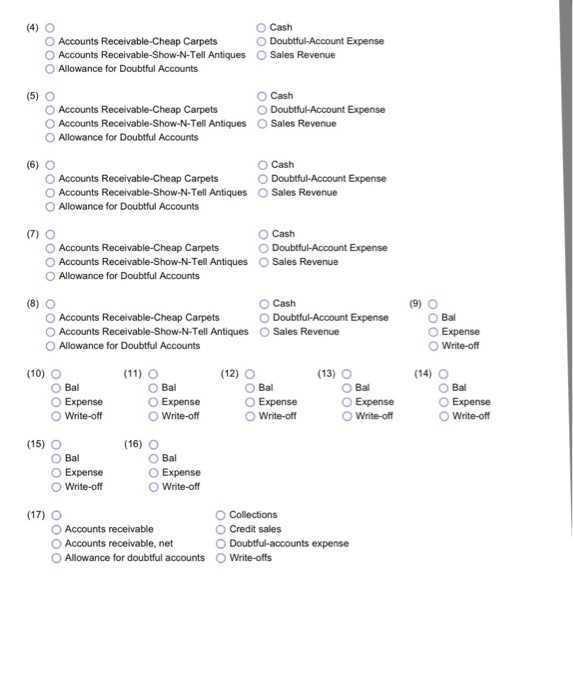 the following at October 31 (Click the icon to view the accounting