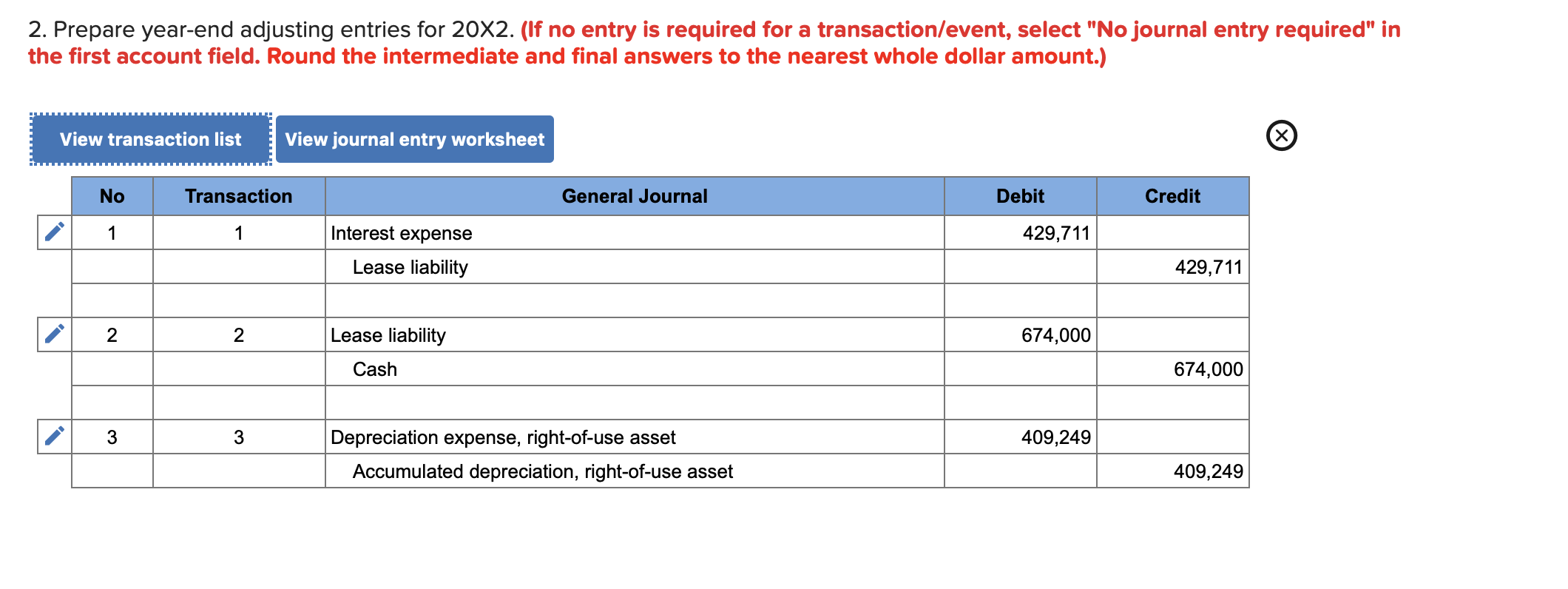 an original cost of $8,264,000 and accumulated depreciation of $2,479,200 as of