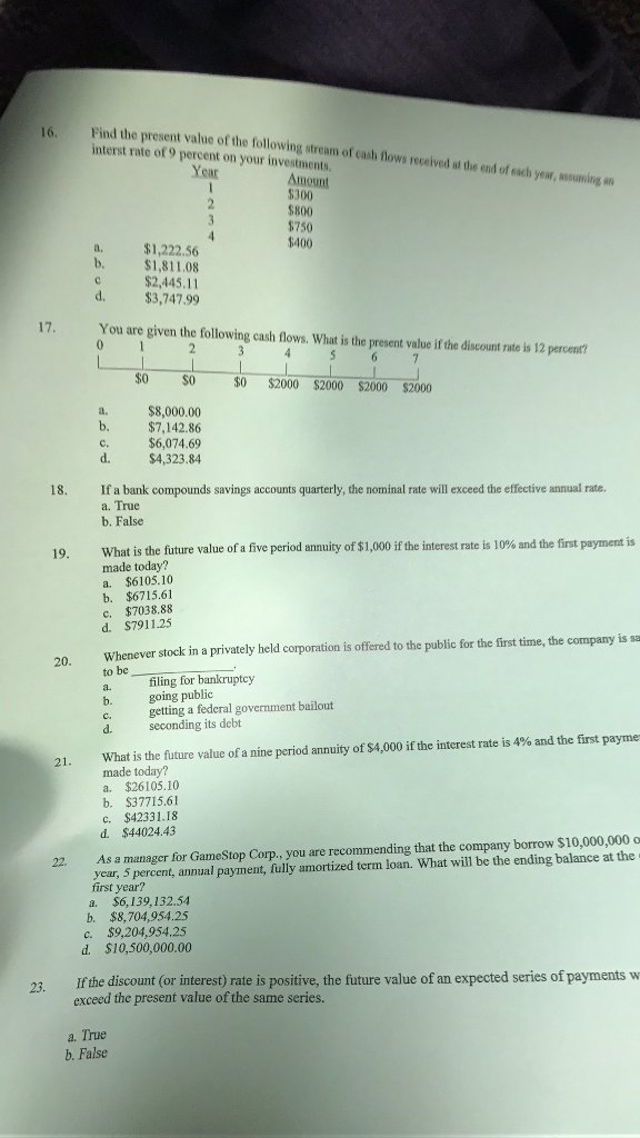 a. a series of equal payments at fixed intervals for a specified