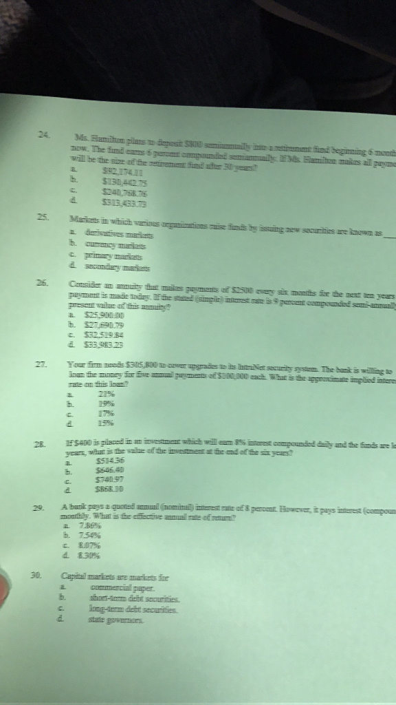number of periods. b. a series of unequal payments over a specified