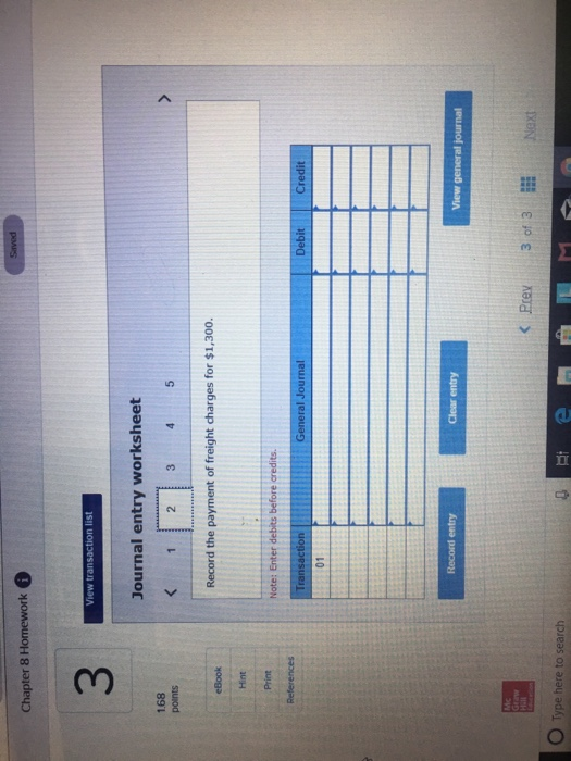 for the month of May 2018 168 points 1. John's purchased merchandise