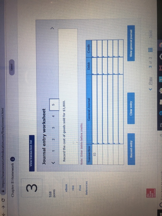 of the merchandise was $1,600 and John's account was credited by the