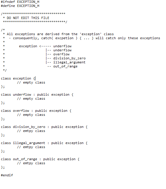 Class_name *obj ): object( obj ) { // emtpy constructor } /****************************************************