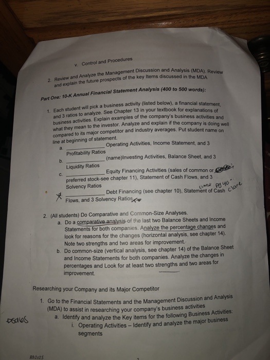  How to do part C Macys vs Nordstrom v. Control and