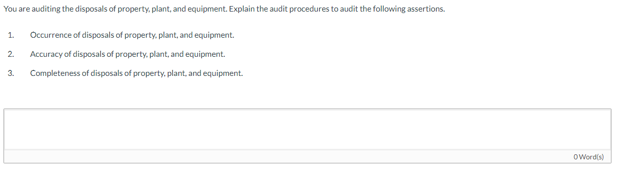 study questions in earlier chapters. You have obtained the following information about