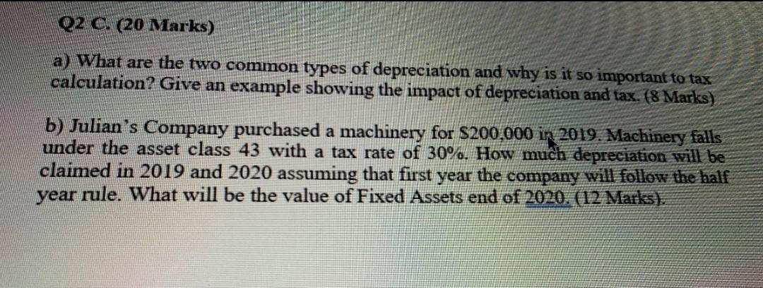  02 C (20 Marks) a) What are the two common types