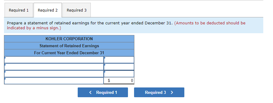 earnings LO C3, P2, P3 Kohler Corporation reports the following components of
