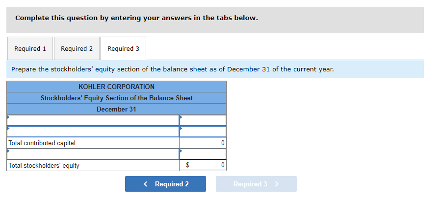 stockholders' equity at December 31 of the prior year. Common stock-$25 par