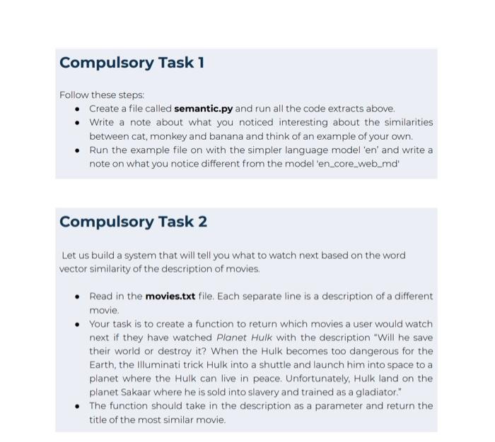 please get my right, the last time it was incorrect. Compulsory Task