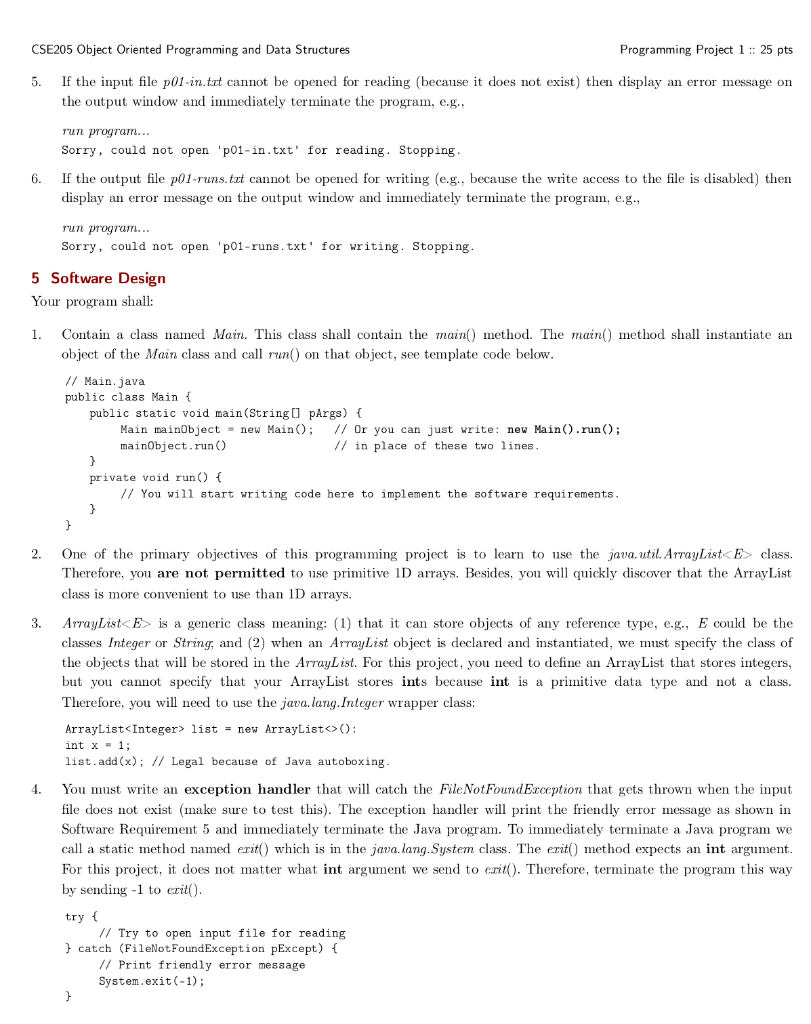 { public static void main(String[] args) { /ew object Main mainObj =