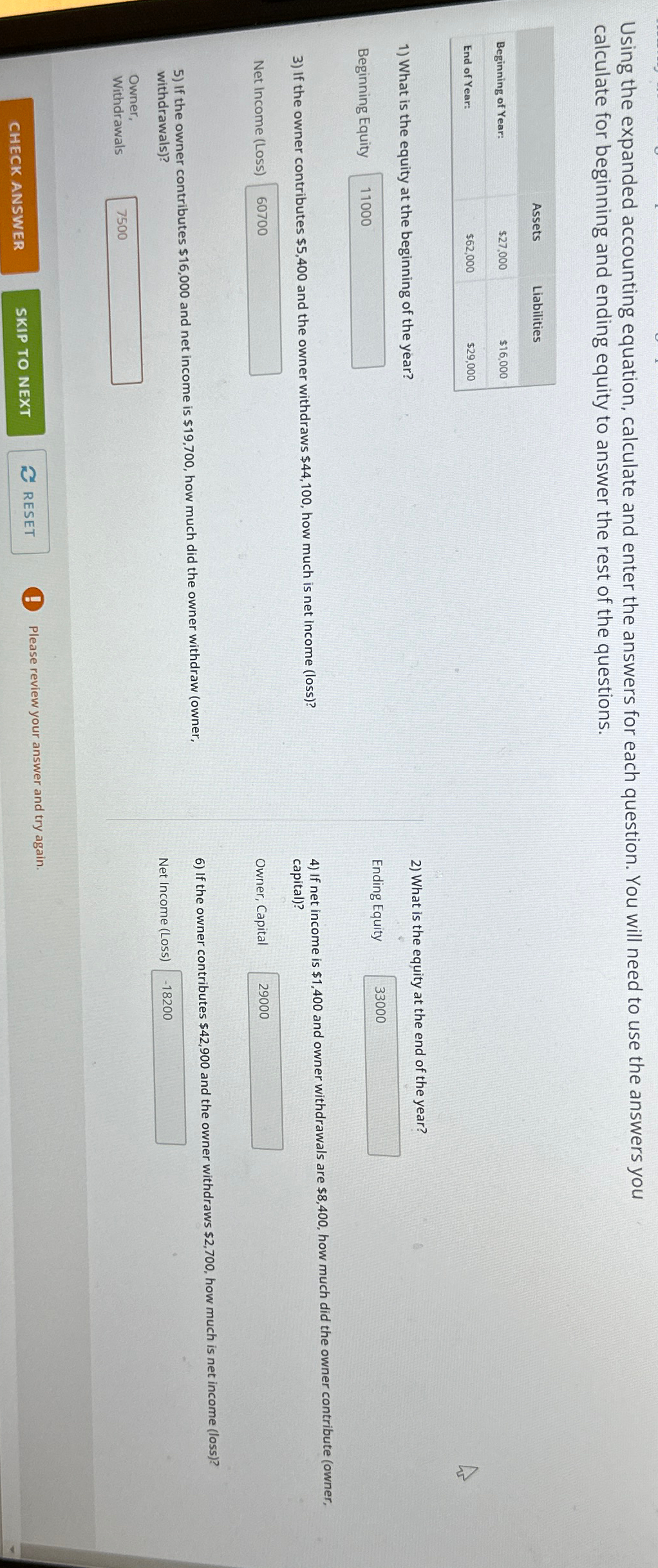  Hey , i just need #5 to be solved ! Thanks