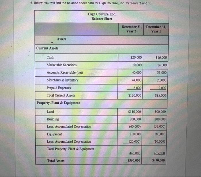 Please complete Question on the last image using the information given. Thank