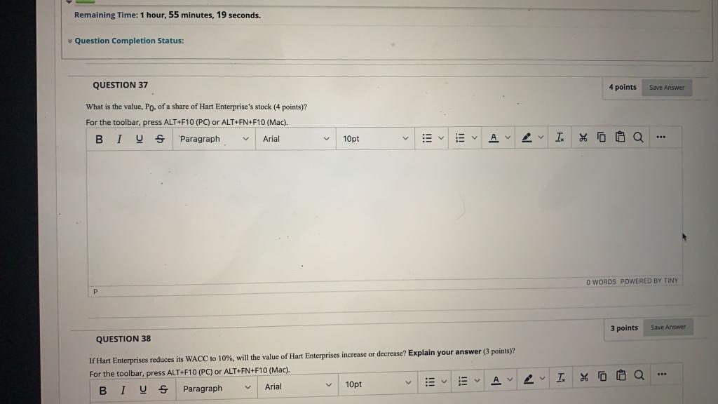 31, 2006, a stock analyst has forecasted that Hart Enterprises should generate