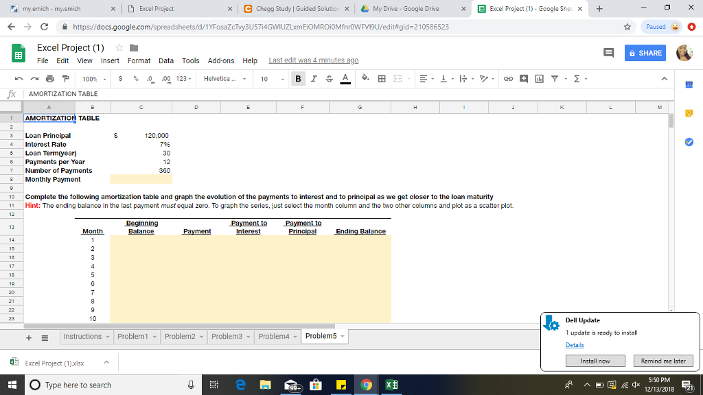 Excel Project (1) File Edit View Insert Format Data Tools Add-ons Help