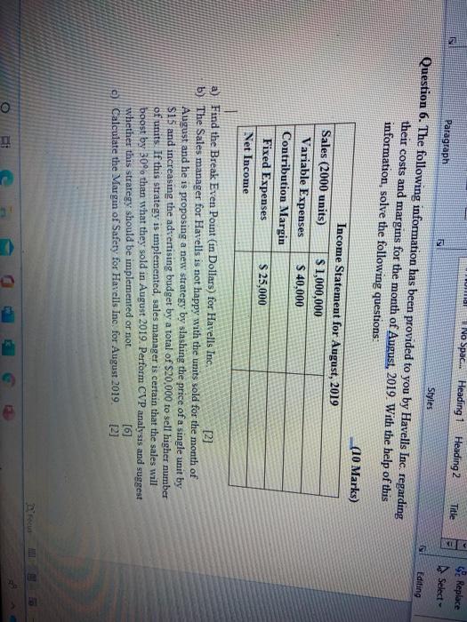  No Spac... Heading 1 Heading 2 N Title Paragraph Replace Select