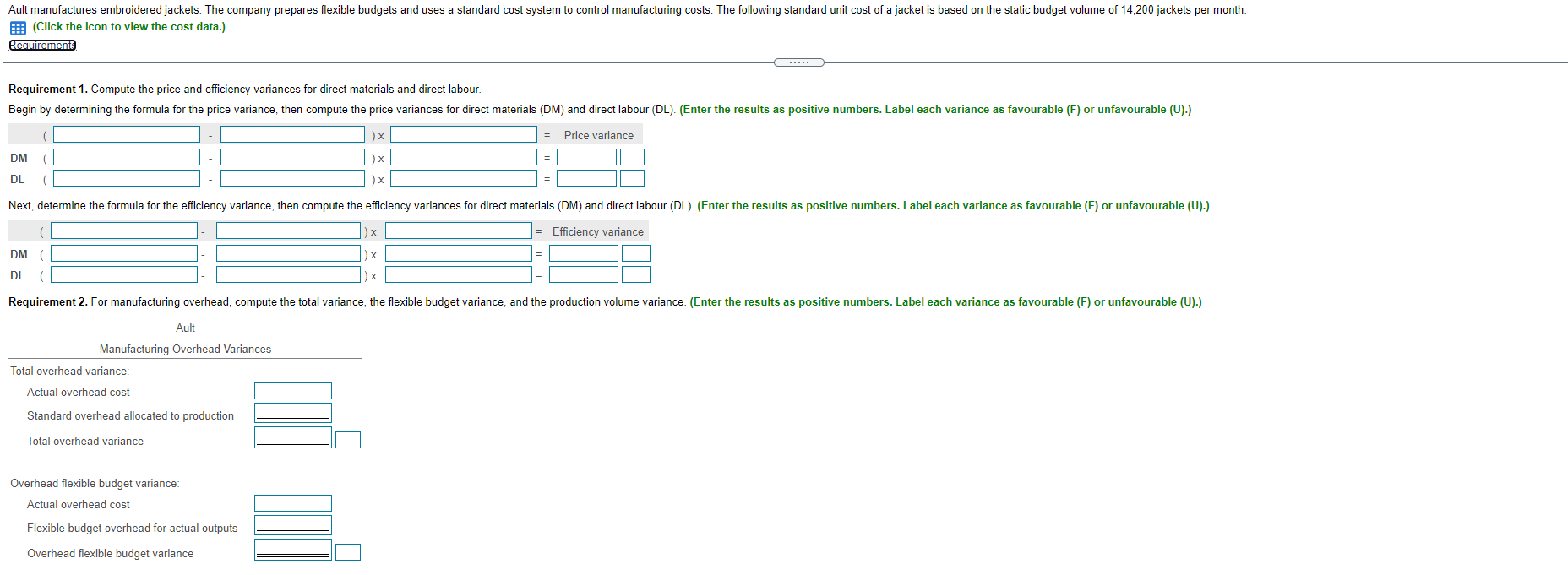 Variable ( 2 hours x $0.60 per hour) $ 1.20 Fixed 4.60