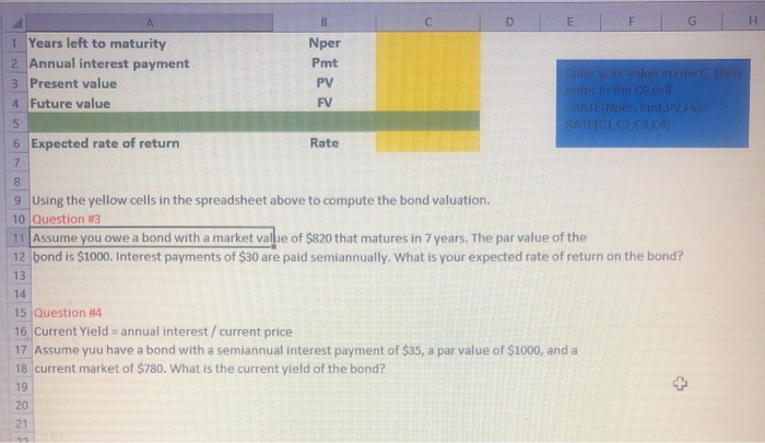  B C D E F H A 1 Years left to