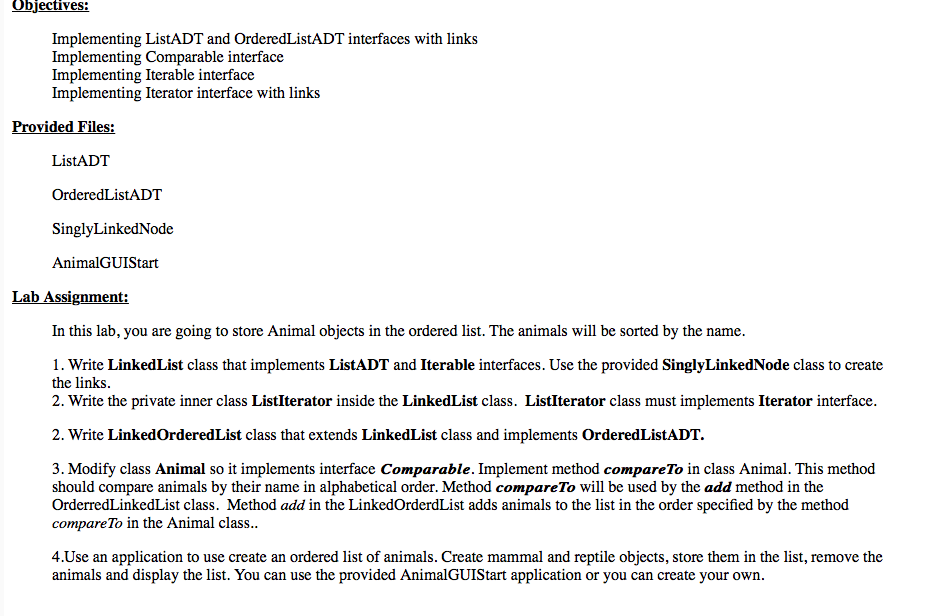 listADT: package jsjf; import java.util.Iterator; import jsjf.exceptions.*; /** * ListADT defines