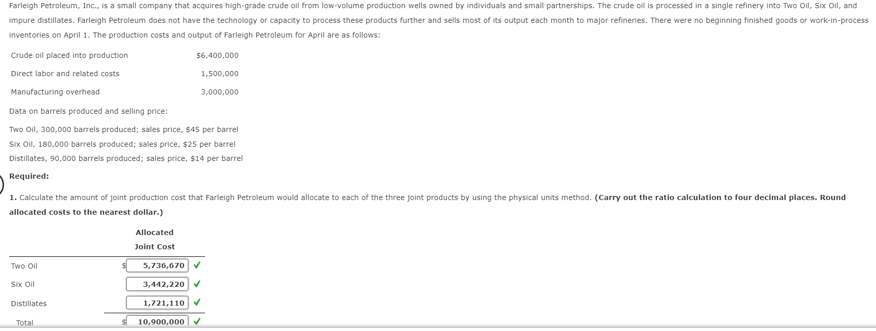  Required: I need the answer for the required 2) Calculate the