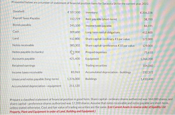 how i get the retaind earings? Presented below are a number of