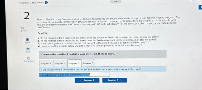 through a mail-order marketing program. The company pays a quality control expert