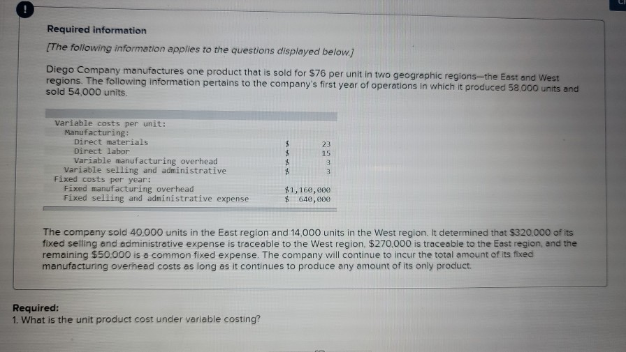 . please help me answer. thank you Required information [The following
