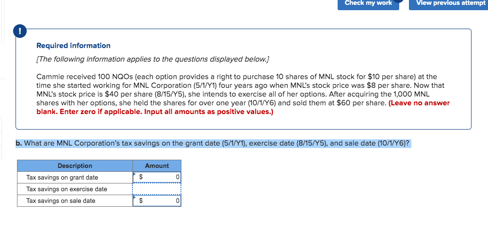  Note: The tax on the exercise date is not $9,600. My