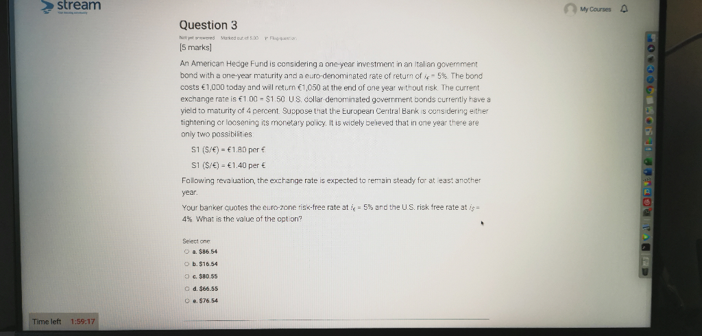 > stream My Courses Question 3 Not yet wwered Marked out