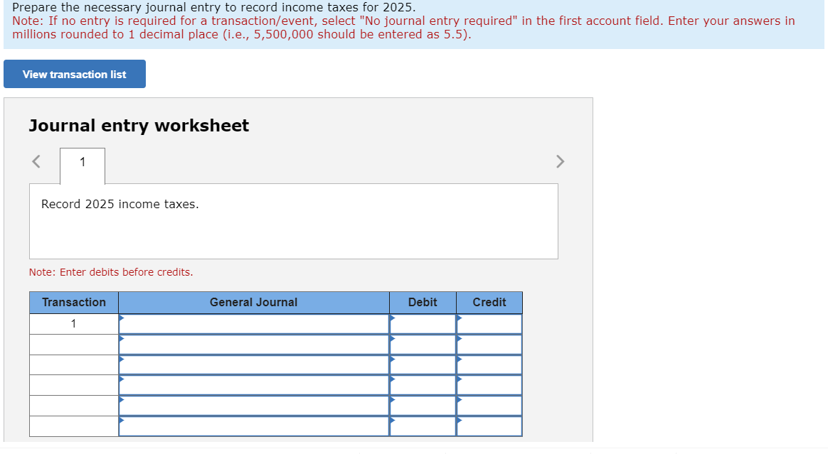 Enter your answers in millions rounded to 1 decimal place (i.e., 5,500,000