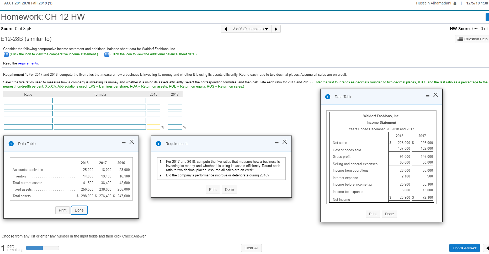  Please finish all requirements as there are multiple steps ACCT 201