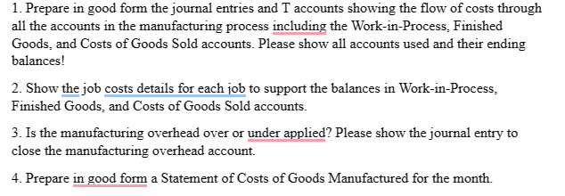 Please do not copy other answers. Break each answer down step by