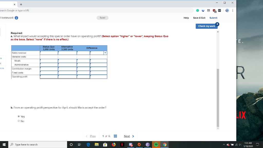 Homework 0 Sved Help Save & Exit Submit Check my work Exercise