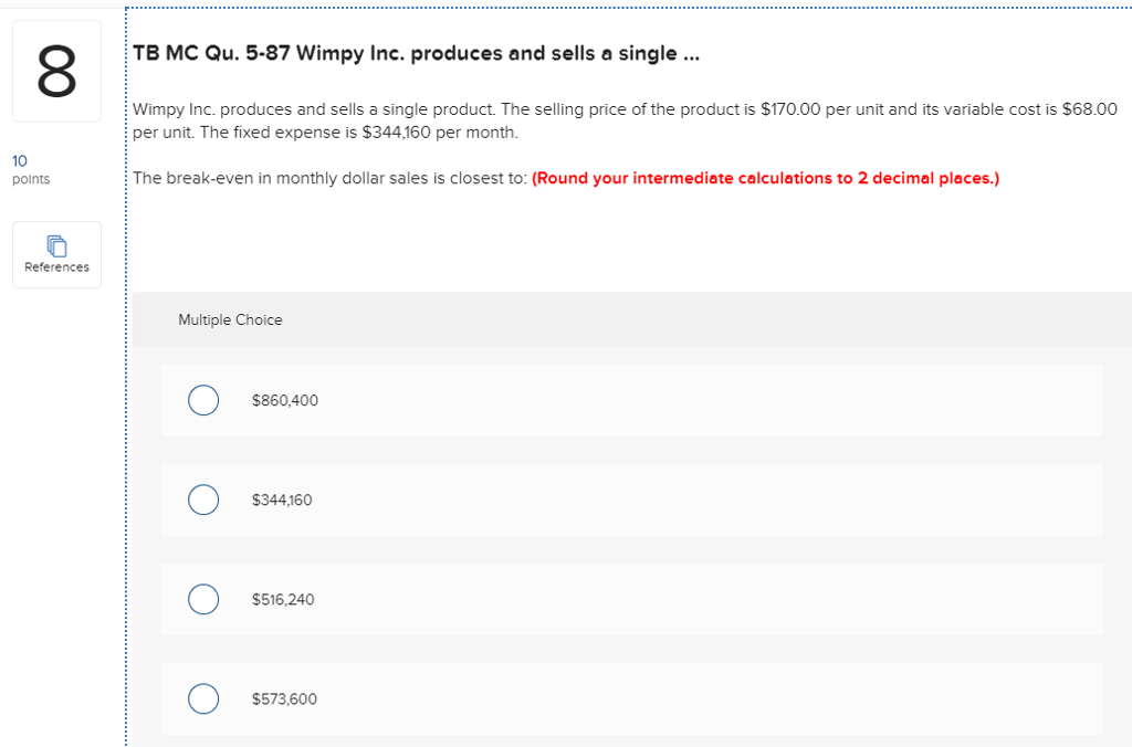 and sells two... Ingrum Corporation produces and sells two products. In the