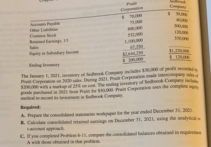 is the same problem as Problem 6-11, but assuming the use of