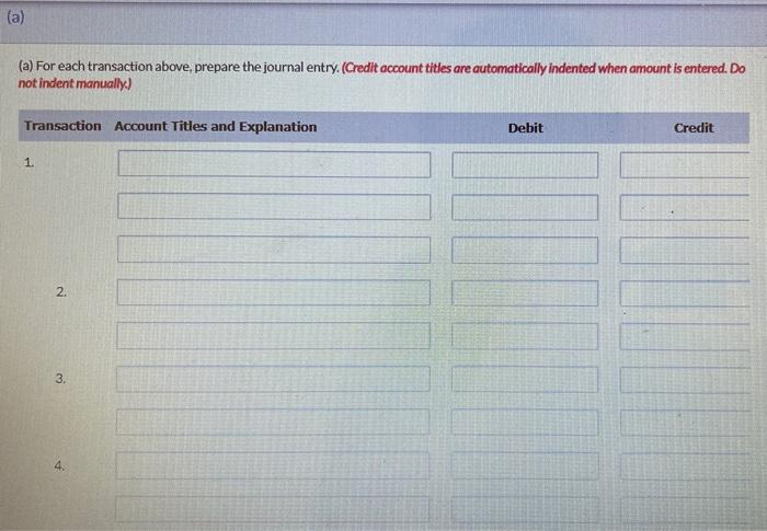 you! Pharoah Corporation had the following transactions. 1. Sold land (cost $12,300)