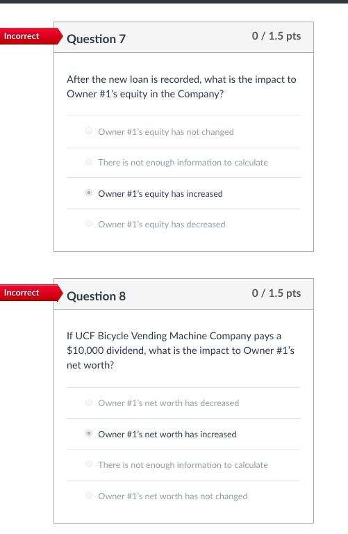 (3) questions Scenario #2 (separate and not related to Scenario #1)-UCF Bicycle