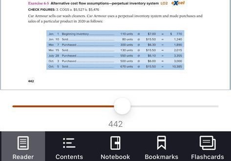  i need anawer for 6.7 exercise Exercise 6-5 Alternative cost flow